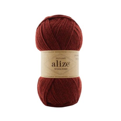 Alize fir de tricotat si crosetat WOOLTIME_75% lana superwash, 25% poliamida_culoare_588_Paprika