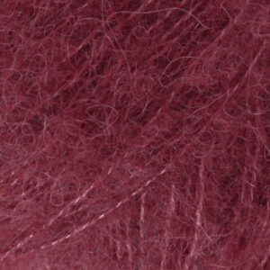 Fir de tricotat si crosetat DROPS Brushed Alpaca Silk culoare Bordo 23-2