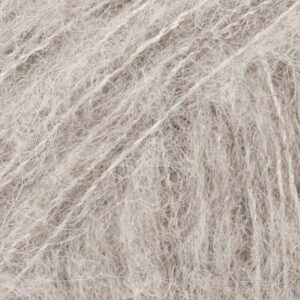 Fir de tricotat si crosetat DROPS Brushed Alpaca Silk culoare Gri Deschis 02-2