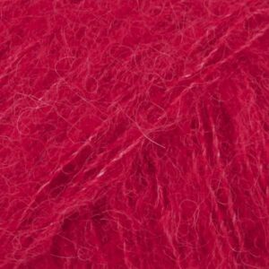 Fir de tricotat si crosetat DROPS Brushed Alpaca Silk culoare Rosu 07-2