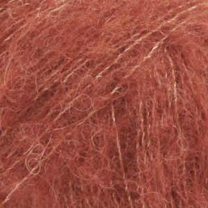 Fir de tricotat si crosetat DROPS Brushed Alpaca Silk culoare Ruginiu 24-2