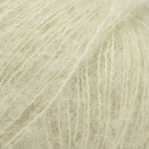 Fir de tricotat si crosetat DROPS Brushed Alpaca Silk culoare Verde Roua de Padure 27-2