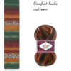 Fir de tricotat sosete Alize SuperWash Comfort Socks_culoare 4447_Print Verde, maro, roscat