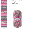 Fir de tricotat sosete Alize SuperWash Comfort Socks_culoare 7707_Print gri cu roz