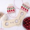 Sosete tricotate manual_Marina Dascalescu_ Cirese_Fir Drops Nord_Crochet Decor