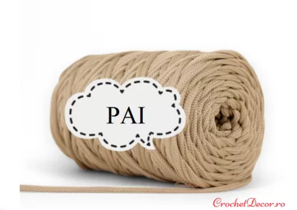 Fir snur plat pentru genti_5 mm PIMOTKI_culoare PAI