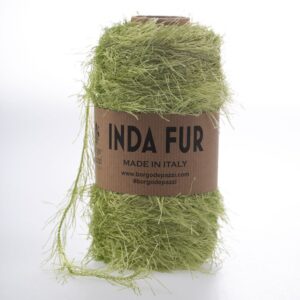 Inda FUR tip efect tip blanita pentru genti crosetate_Culoare 21 Verde Deschis