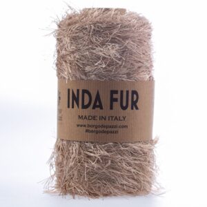 Inda FUR tip efect atip blanita pentru genti crosetate_Culoare 3 Bej