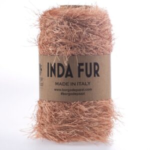 Inda FUR tip efect tip blanita pentru genti crosetate_Culoare 32 Somon