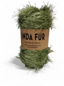 Inda FUR tip efect tip blanita pentru genti crosetate_Culoare 36 Verde