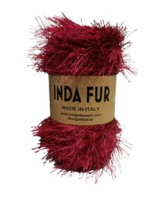 Inda FUR tip efect tip blanita pentru genti crosetate_Culoare 6 Bordo