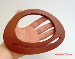 Maner Lemn Oval pt Genti Crosetate Manual