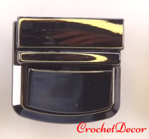 Negru Inchizatoare Posete si Genti Crosetate LUX CrochetDecor