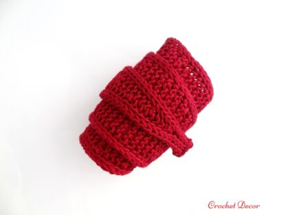 Sophie Scarf - esarfa scurta tricotata cu Drops Muskat_Crochet Decor
