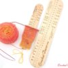 Rigla pentru masurat talpa sosetei tricotate manual de la elastic la varf_Crochet Decor