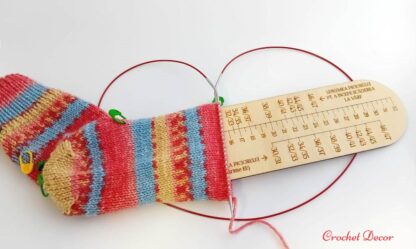 Rigla pentru sosete tricotate manual_de la elastic la varf_Crochet Decor_9