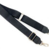 Bretea textila echipata cu carabine_NEGRU SIMPLU_culoare accesorii Auriu_-24
