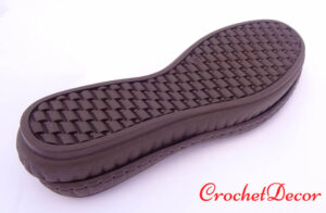 Maro Inchis Talpa Thomas cu Gauri Marcate pt Crosetat Espadrile