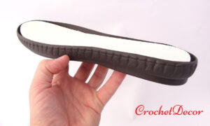 Talpa Thomas cu Gauri pt Crosetat Papuci Barbatesti - CrochetDecor