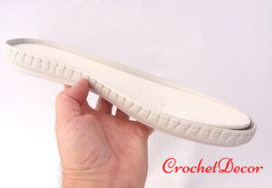 Talpa Thomas cu gauri pt Crosetat Espadrile Barbatesti - CrochetDecor