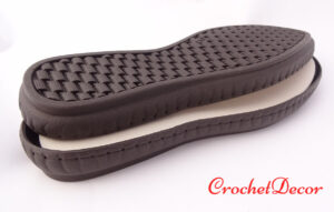 Talpi Thomas Negre cu Gauri pt Crosetat Incaltaminte - CrochetDecor