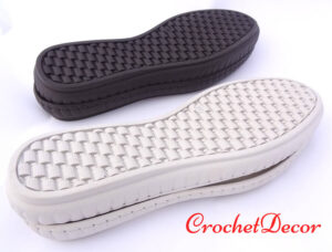 Talpi Thomas cu Gauri pt Pantofi Crosetati Barbatesti - CrochetDecor