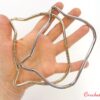 Manere din INOX PISICA pentru genti crosetate manual_Crochet Decor_3