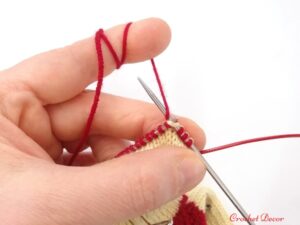 Sosete tricotate manual_varf in culoare de contrast_Crochet Decor_17