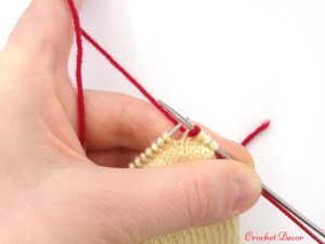 Sosete tricotate manual_varf in culoare de contrast_Crochet Decor_5