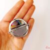1_Inchizatoare metalica NISA pentru posete handmade_Argintiu