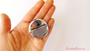 1_Inchizatoare metalica NISA pentru posete handmade_Argintiu