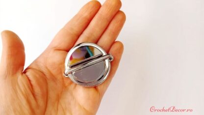 1_Inchizatoare metalica NISA pentru posete handmade_Argintiu