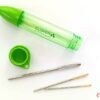 CLOVER Set de 3 ace cu varf bont si bucla larga pt remaiat si finisat tricotaje_5