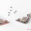 Colturi metalice_3 cm_Argintiu fixare cu suruburi_2