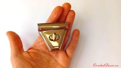 Inchizatoare metalica Avignon pentru genti crosetate_Culoare Argintiu_4