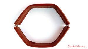 Ramă AGNES – articulată, închidere magnetică cu bordură din piele ecologică găurită_Mica 20 cm_Maro natur_5