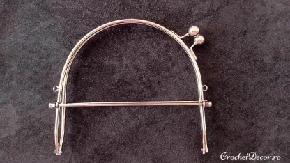 Rama metalica click clack AVA pt genti crosetate