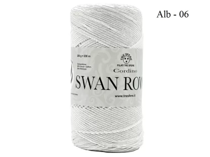 Fir infasurat de crosetat genti_Swan ROWEN_Culoare ALB 06