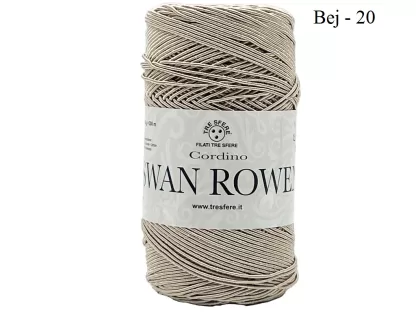 Fir infasurat de crosetat genti_Swan ROWEN_Culoare BEJ 20