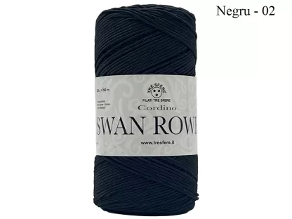 Fir infasurat de crosetat genti_Swan ROWEN_Culoare Negru F04-02