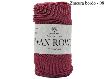 Fir infasurat de crosetat genti_Swan ROWEN_Culoare Zmeura Bordo 08