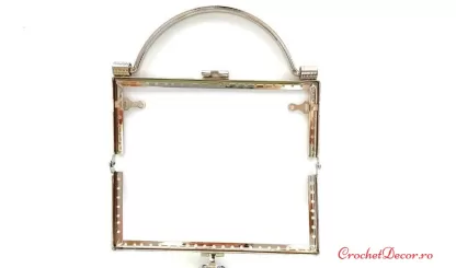 Rama metalica EMILY lungime 15,5 cm_pt posete crosetate_cu maner_2