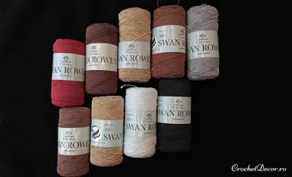 Swan Rowen fir rotund infasurat pentru genti crosetate_Crochet Decor