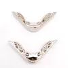 Colturi metalice MARI 4,5x4,5 cm_pentru genti crosetate_Culoare_Argintiu