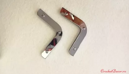 Colturi metalice MEDII 4 cm pt genti handmade_6