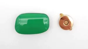 Inchizatoare magnetica NUBA_pentru genti crosetate_Culoare VERDE