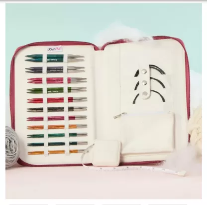 KnitPro_DREAMZ REGAL set andrele interschimbabile, varfuri de 13 cm_marimi 3 - 8 mm