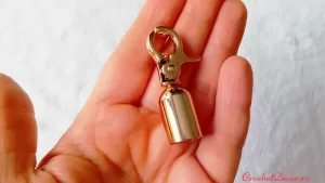 Carabiniera Rotativa_Clopotel_aliaj usor_Model 2 cu carlig_Auriu_4