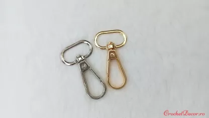 Carabinieră Mică pt. Mâner Genţi Croşetate (3,5 cm) - imagine 8