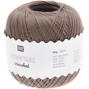 13_Fir de crosetat tip macrame_Essential Crochet_Rico Design_Culoare_Greige_cod 40